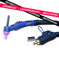 RESTPOSTEN | ABICOR BINZEL xFUME TIG 150 | WIG-Rauchgasabsaugbrenner | 150 A DC | Fronius-Zentralanschluss | Rechteckstecker 9-pol. | Up/Down | 4 m