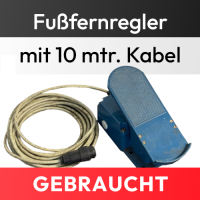 RESTPOSTEN | Fußfernregler Typ FP 100 für ESS-Schweißanlagen | 10 m Kabel | IP 54 Schutzklasse | Stufenlose Stromregelung am Fuß – ideal für präzises Schweißen