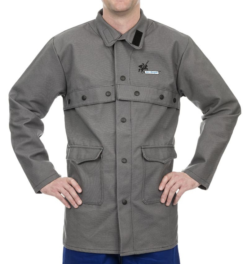 Weldas Schweißerschutz-Jacke STEERSOtuff Gr. L - 100% CO, Mit Kevlar-Nähten, Stromisolierten Nieten