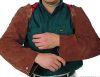 WELDAS Schweißer-Ärmelschoner, 58 cm lang, Hitze- und feuerbeständig, sichere Kreuzbefestigung