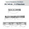 Gasflaschen-Wandhalterung für 20 oder 40 Liter-Flaschen, 1 bis 3 Stück, max. Ø 210 mm, mit Kette und Montagelochung, verzinkt