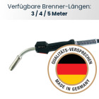 Merkle-MIG/MAG-Handschweißbrenner SB 307 G, 3 - 5 Meter lang