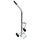 Stahlflaschenwagen 1 x 10 Ltr., verzinkte Ausführung, Vollgummiräder