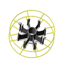 Korbspulenträger bzw. Adapter Typ ME-2 1-teilig