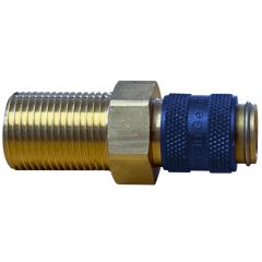 Schnellkupplung für Wasservorlauf, blau, 3/8"-Außengewinde, rechts