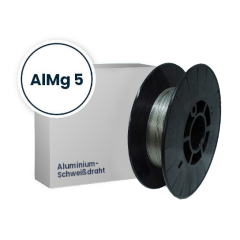 Aluminium-Schweißdraht AlMg 5, 1,0 - 1,2 mm ø, D-200-Spule, 2 Kg