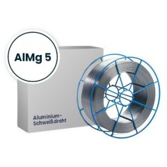 Aluminium-Schweißdraht AlMg 5, 1,0 - 1,2 mm ø, D-200-Spule, 2 Kg