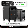 Handgeführtes-Laserschweißgerät Typ THEO-MA1-65 inkl. GRATIS Drahtvorschub | 1500 W | Wobble-Technologie | 6 mm Einschweißtiefe | Reinigungsfunktion | CE-Zertifiziert ✔