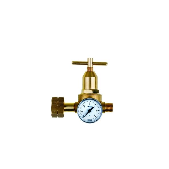 Produktbild von Kleindruckregler M.Manometer Kleinstflaschenanschluss 0,5 - 6bar Bis