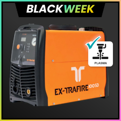 BLACKWEEK| Thermacut EX-TRAFIRE 100SD | Profi-Plasmaschneidanlage 400 V | 50 mm Schnittleistung | Pilotlichtbogen & HF-Zündung | Komplett mit Zubehör | Hersteller-Nr. EX-5-010-033