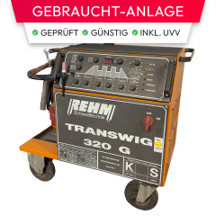 Rehm TransWIG 320 G | WIG-Schweißanlage | DC-Inverter | bis 320 A | gasgekühlt | Industrieausführung