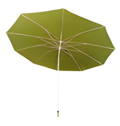 Schweißerschutzschirm Ø 250-300 cm | Grün, Baumwollgewebe 350 g/m² | Wasserabweisend, Stahlrohr‑Gestell, robuste Ausführung