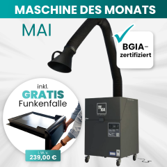 MASCHINE DES MONATS: Schweißrauchabsaugung / Mobile-Absauganlage TEKA filtoo mit 3m-Absaugarm | inkl. Funkenfalle i.W.v. 239,00€