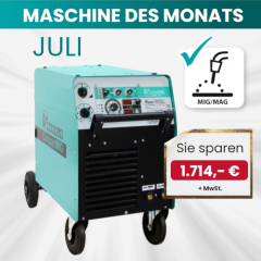 MASCHINE DES MONATS | Merkle CompactMIG 400 K | MIG/MAG-Schweißanlage stufengeschaltet | 400 A | Synergic Drahtautomatik | 3x400 V
