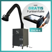 AKTION: Schwei&szlig;rauchabsaugung / Mobile-Absauganlage TEKA filtoo mit 3m-Absaugarm | inkl. Funkenfalle i.W.v. 239,00&euro;