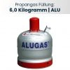 Pfand / Nachfüllung für 6,0 Kg | Alu-Propanflasche | Propangas