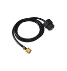 Gasanschlußschlauch anschlussfertig inkl. PVC-Mutter mit Messingmutter 1/4" rechts, 1,5-20 mtr. lang