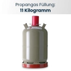 Pfand / Nachfüllung für 11 Kg | Propanflasche Grau | Propangas