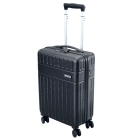 Kabinentrolley / Reisetrolley schwarz inkl. Lasergravur „MERKLE“ | Kombinationsschloss und 4 beweglichen Rädern | 55,0 x 35,0 21,5 cm | 40 Liter