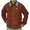 Schweißerjacke Typ Weldas LAVA BROWN STEERSOtuff, Rindspaltleder mit Stehbundkragen, Gr. M - XXXL
