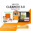 Reuter Cleanox 3.0 Komplettset | AC/DC‐Gerät für Reinigen, Polieren & Signieren | 1.250 VA | 80 A Dauerstrom | inkl. XL‑Performance‑Pinsel & Zubehör