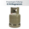 Pfand / Nachfüllung für 2,5 Kg | Propanflasche in grau | Propangas
