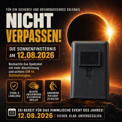 MERKLE Sonnenfinsternis Sichtschutz-Schild | Schweißschutzschild mit DIN 14 Sichtschutzglas | EN 166 / EN 169 | 90 x 110 mm Sichtscheibe | PVC-Gehäuse | Handgriff | Sonnenbeobachtung und Schweißschutz