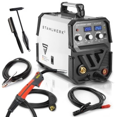 STAHLWERK MIG MAG 200 ST Plus | FLUX, Lift-TIG, MMA | 200 A | synergischer Drahtvorschub | 230 V