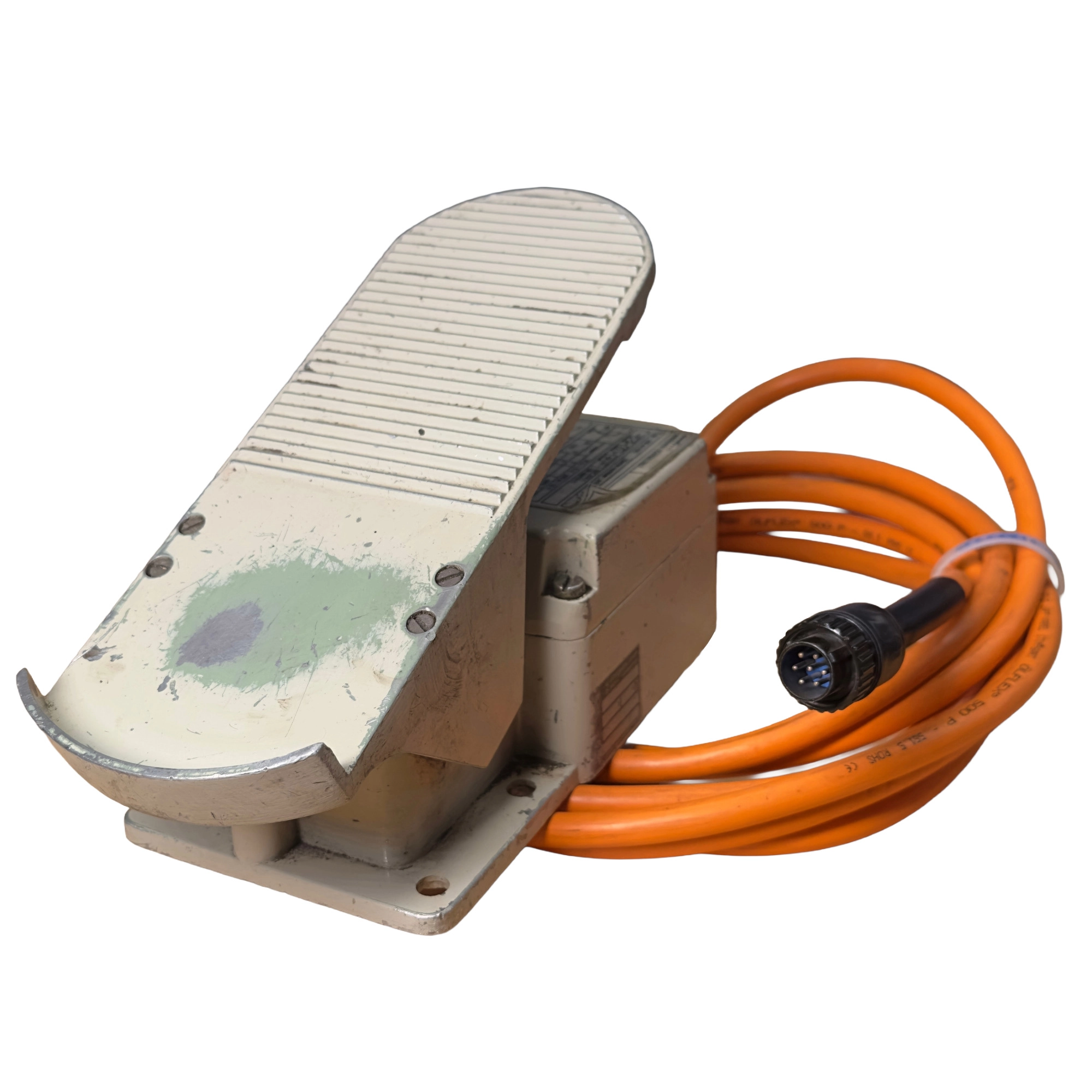 RESTPOSTEN | Fußfernregler Esseti 200 AC/DC – Fußpedal mit 7‑poligem Stecker | Stufenlose Stromregelung am Fuß – ideal für präzises Schweißen