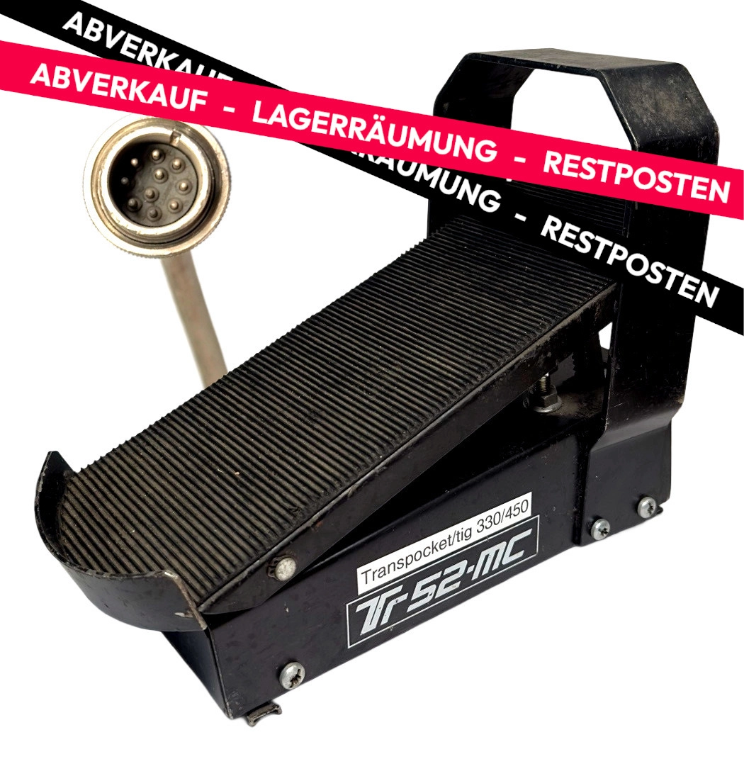 RESTPOSTEN | Fronius TR 52‑MC Fußfernregler | 10‑poliger Tuchelstecker | 5 m Anschlusskabel | Steuerung des Schweißstroms für Transpocket & TIG‑Geräte