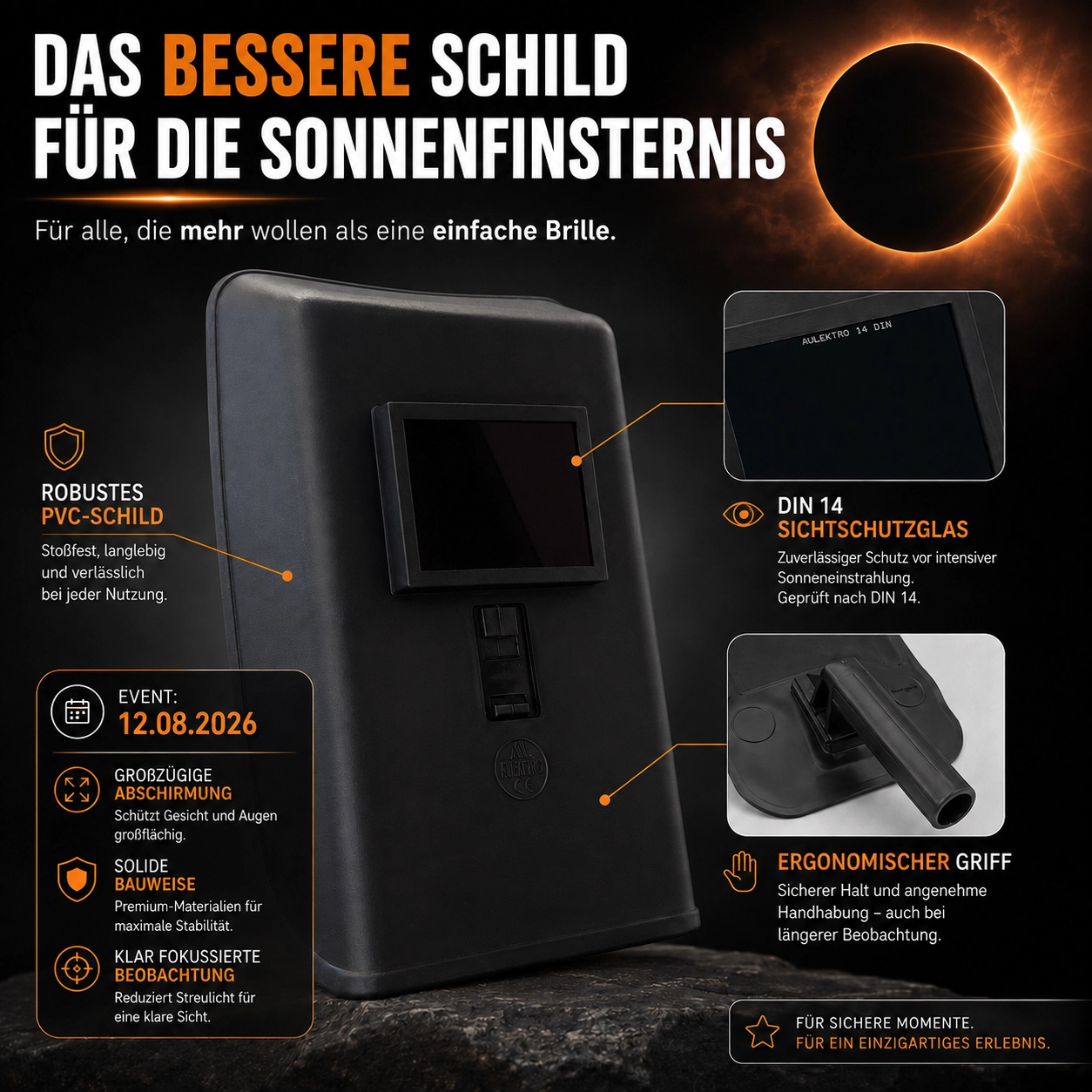 Schweißschutzschild, Vorteile im Überblick